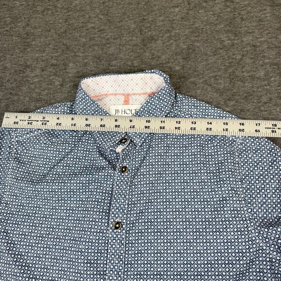 JB Holt Men's Performance Stretch Short Sleeve Shirt Small Tailored Fit Blue - Picture 6 of 10